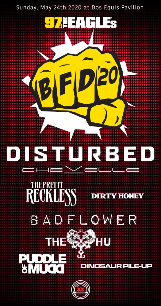 Disturbed, The Pretty Reckless, Dirty Honey and More to Play at BFD 2020