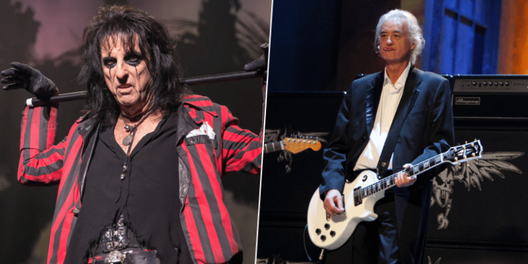 Alice Cooper and Jimmy Page’s Rare Photo Revealed