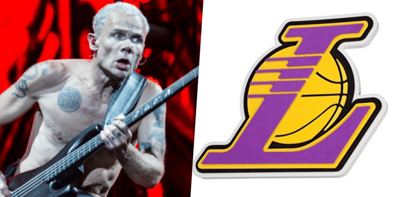 RHCP Bassist Flea’s New Haircut Looks LA Lakers Logo