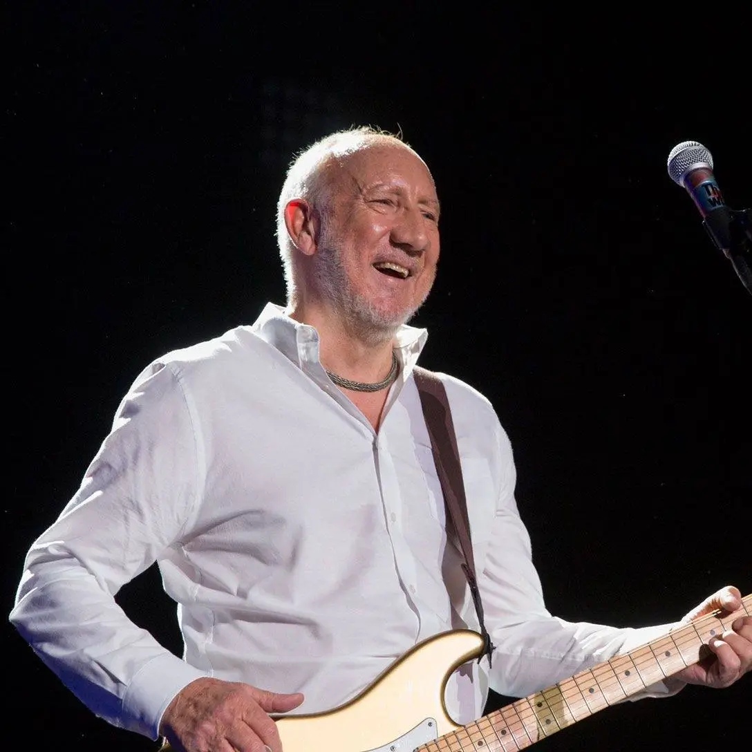 Pete Townshend with guitar